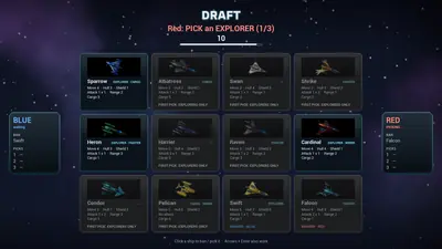 Draft das 12 naves, com banimentos e cronômetro