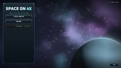 Menu principal do Space On 4X