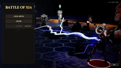 Menu principal do Battle of Xia